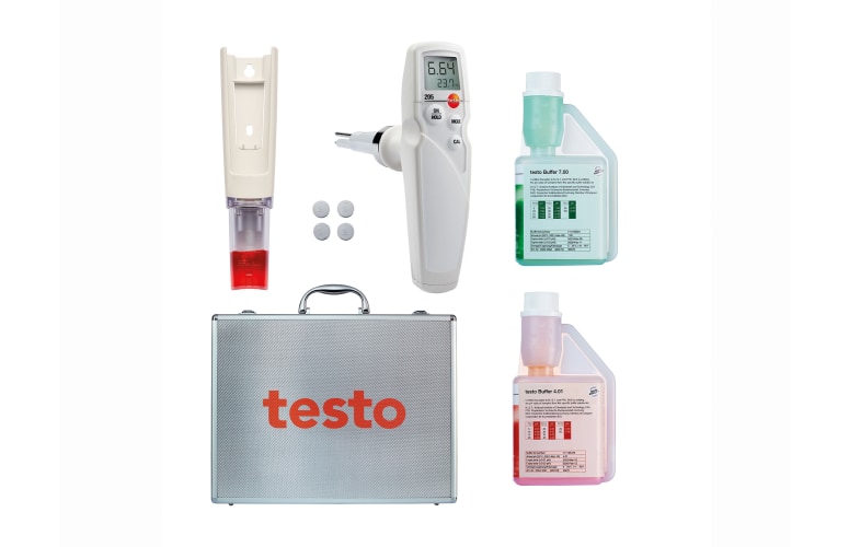 德图 testo 205 ph酸碱度温度测量仪可用于半固体测量