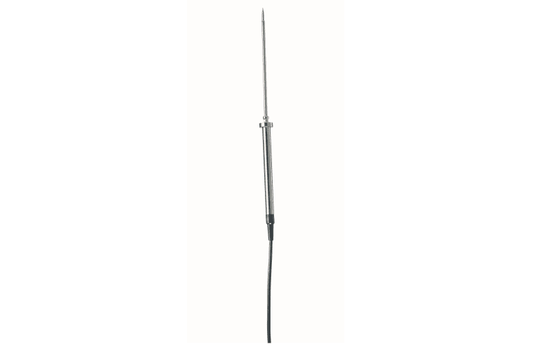 Robust stainless steel Pt100 food probe IP65, calibratable