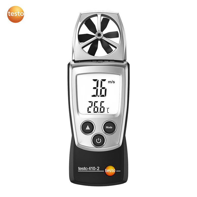 testo 410-2德图叶轮风速仪 温湿度风速三合一 便携通风管道空调出风口专业检测设备